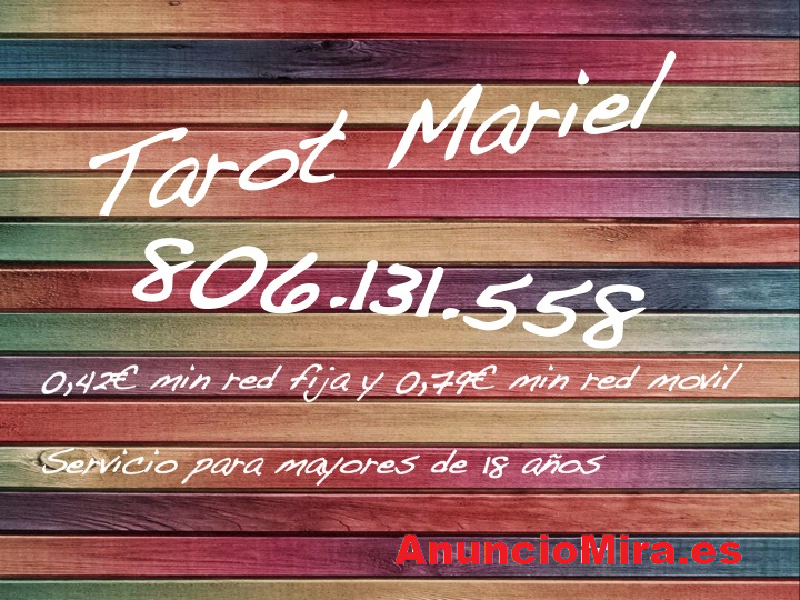 806.131.558 oferta tarot Mariel 0,42€ tarot 806
